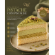 FATIA DE PISTACHE COM MOUSSE DE PISTACHE- Calda extra de Ninho