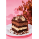 FATIA BOLO GELADO MOUSSE DE CHOCOLATE COM NINHO