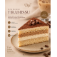 FATIA TIRAMISSU- BRIGADEIRO DE CAFÉ COM CREME DE MASCARPONE E MASSA MOLHADINHA COM CALDA DE LICOR DE AMARULA