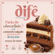 FATIA CARAMELO SALGADO COM BROWNIE E MOUSSE DE NINHO