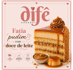 FATIA PUDIM DE NINHO COM DOCE DE LEITE COM CASTANHA CARAMELIZADA ( CALDA EXTRA DE CARAMELO)