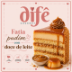 FATIA PUDIM COM DOCE DE LEITE E CARAMELO