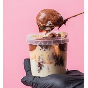 Bolo no Pote 4 leites com chocolate