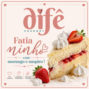 FATIA MORANGO COM NINHO E SUSPIRO